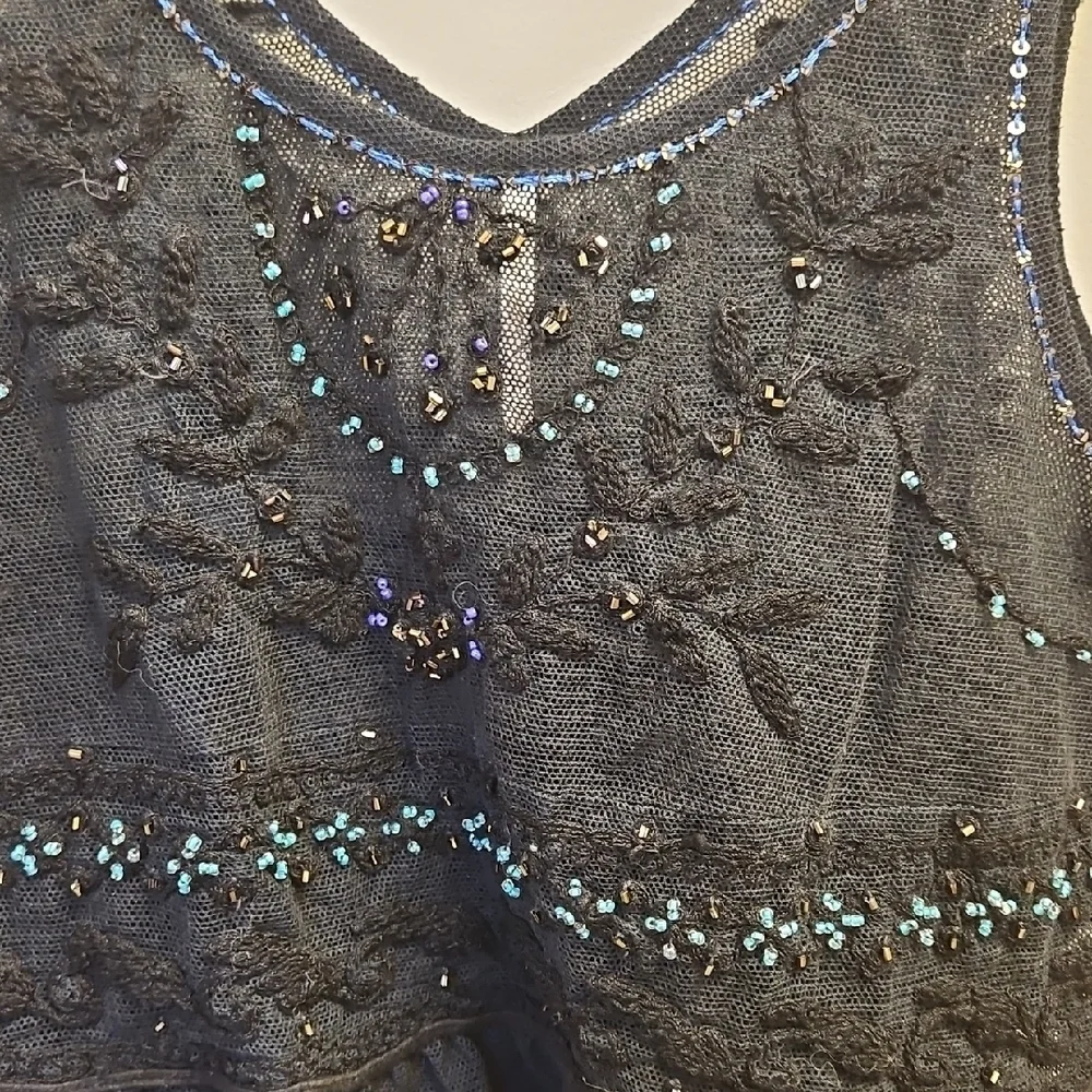 Free People Black Lace Camisole Top - Picture 3 of 6